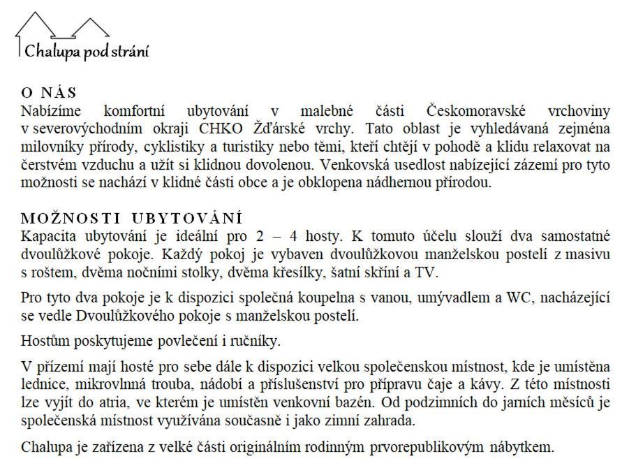 Chalupa Pod Strani Teleci 외부 사진